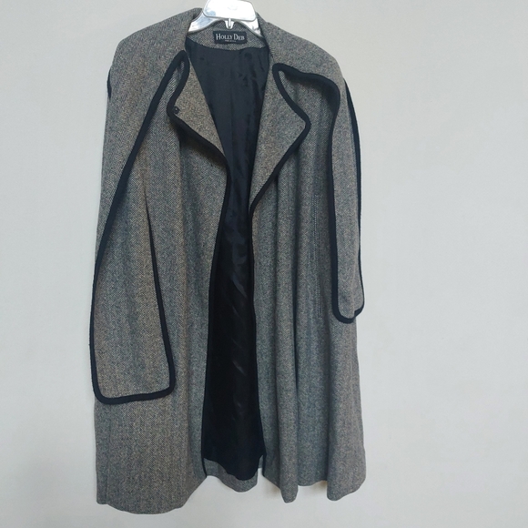 HOLLY DEB Vintage Cape Coat 40s Style Wool Blend. - Picture 15 of 16